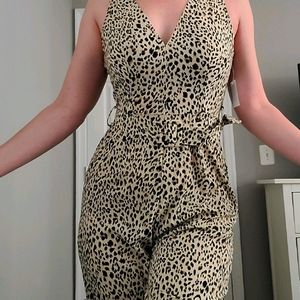 Charlotte Russe Cheetah Jumpsuit